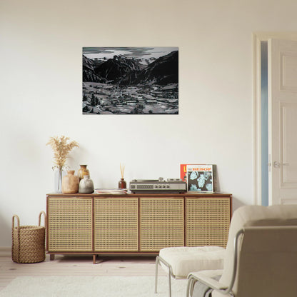 Hinterstein - Expressionism - Konrad Zuse Brushed Aluminum Print - 70x100 cm / 28x40 inches | Konrad Zuse Aluminum Print | Konrad Zuse Prints