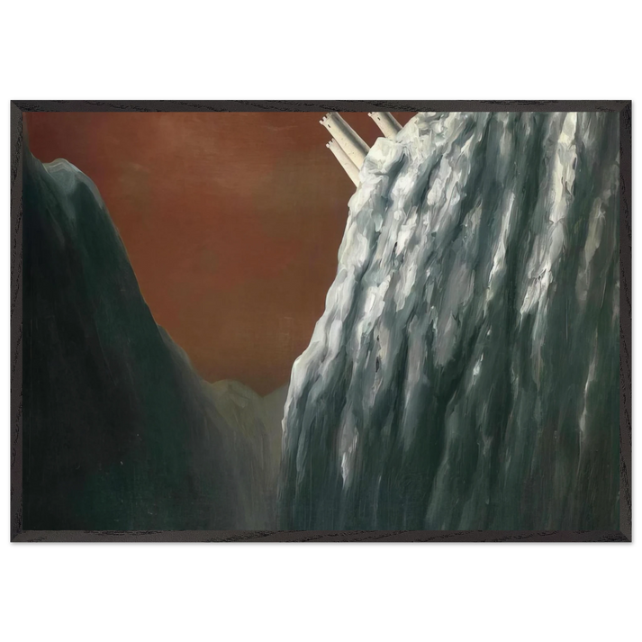 NOTDETECTED211402 - Rene Magritte 70x100 cm / 28x40 inches Framed Art Print – Black Wooden Frame