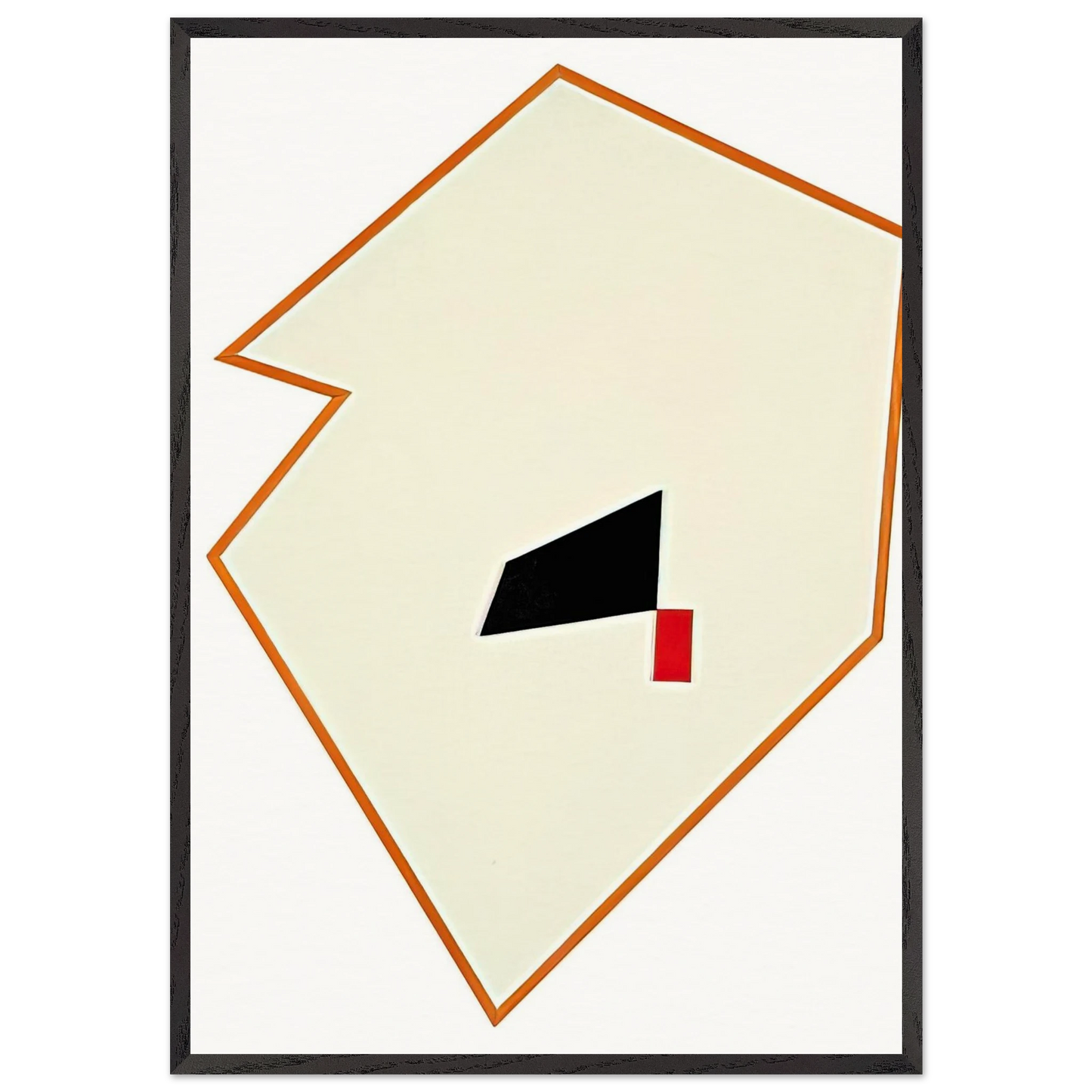 Untitled - 1945 N2 - Tomas Maldonado 70x100 cm / 28x40 inches Framed Art Print – Black Wooden Frame