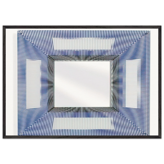 MIRROR 2005 - Jesus Rafael Soto 70x100 cm / 28x40 inches Framed Art Print – Black Wooden Frame