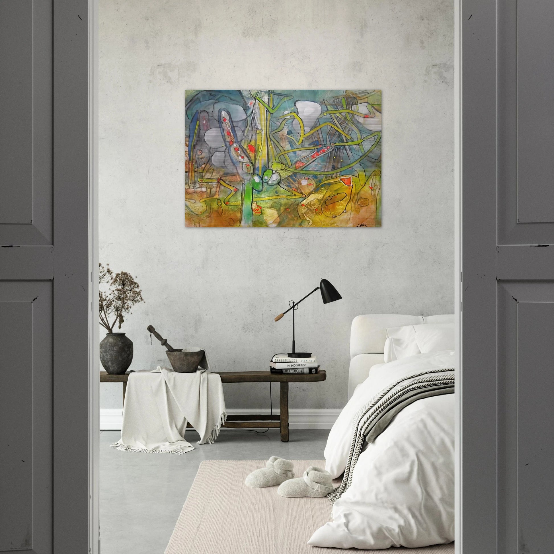 ATLAS DE MEDICATION - Roberto Matta Brushed Aluminum Print - 70x100 cm / 28x40 inches | Roberto Matta Aluminum Print | Roberto Matta Prints