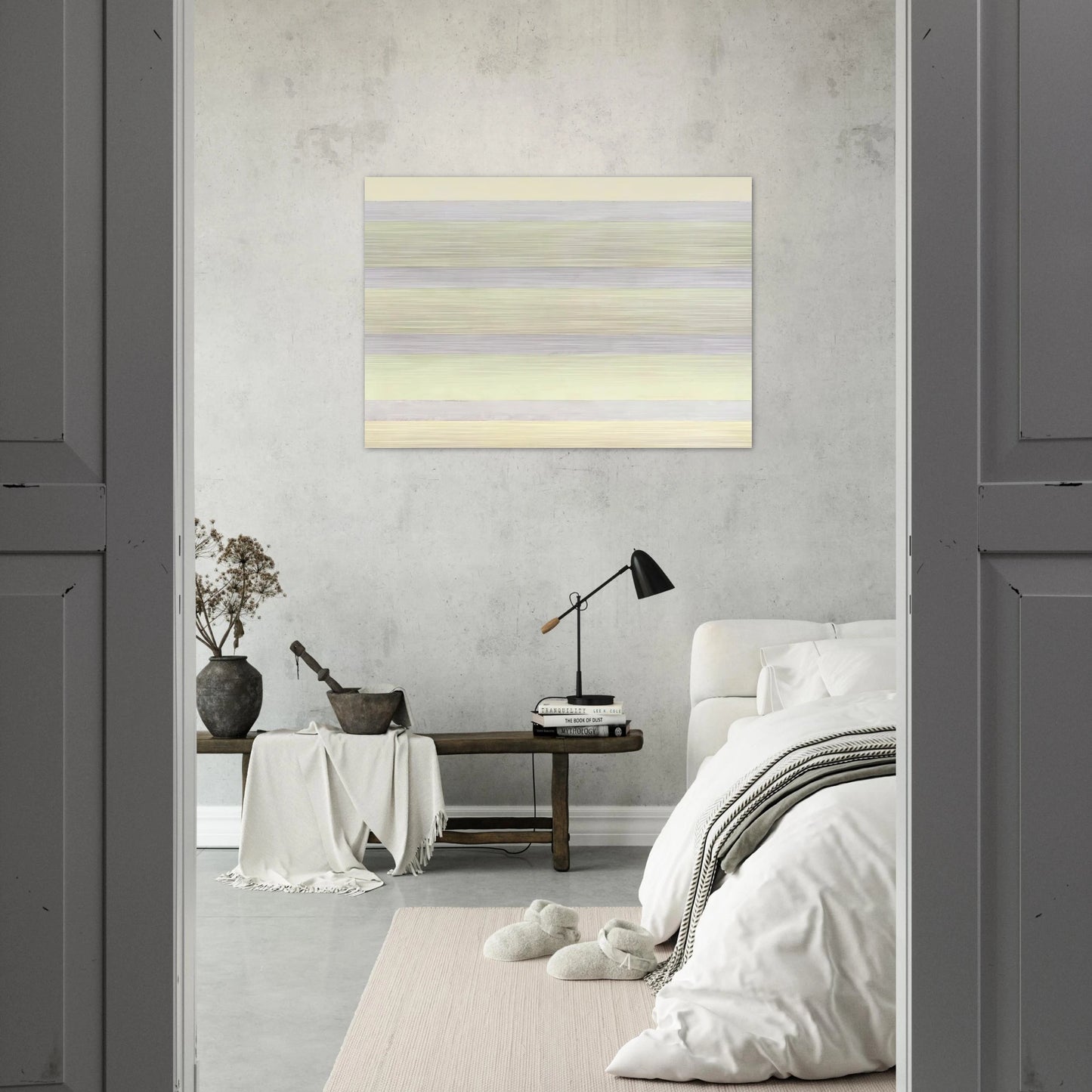 Untitled #11 - Agnes Martin Brushed Aluminum Print - 70x100 cm / 28x40 inches | Agnes Martin Aluminum Print | Agnes Martin Prints