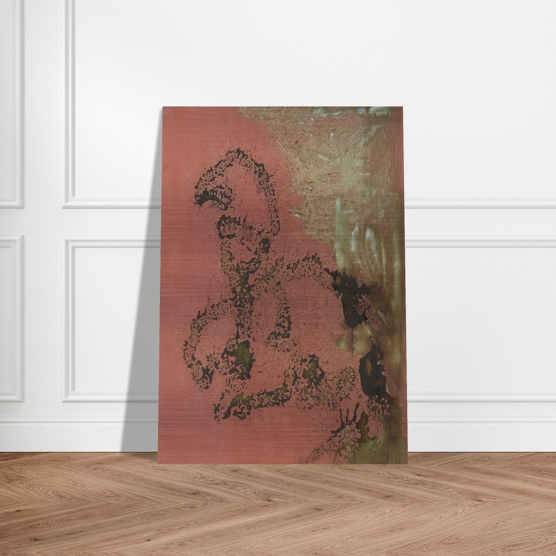 Oxidation Painting - Andy Warhol Brushed Aluminum Print - 70x100 cm / 28x40 inches | Andy Warhol Aluminum Print | Andy Warhol Prints
