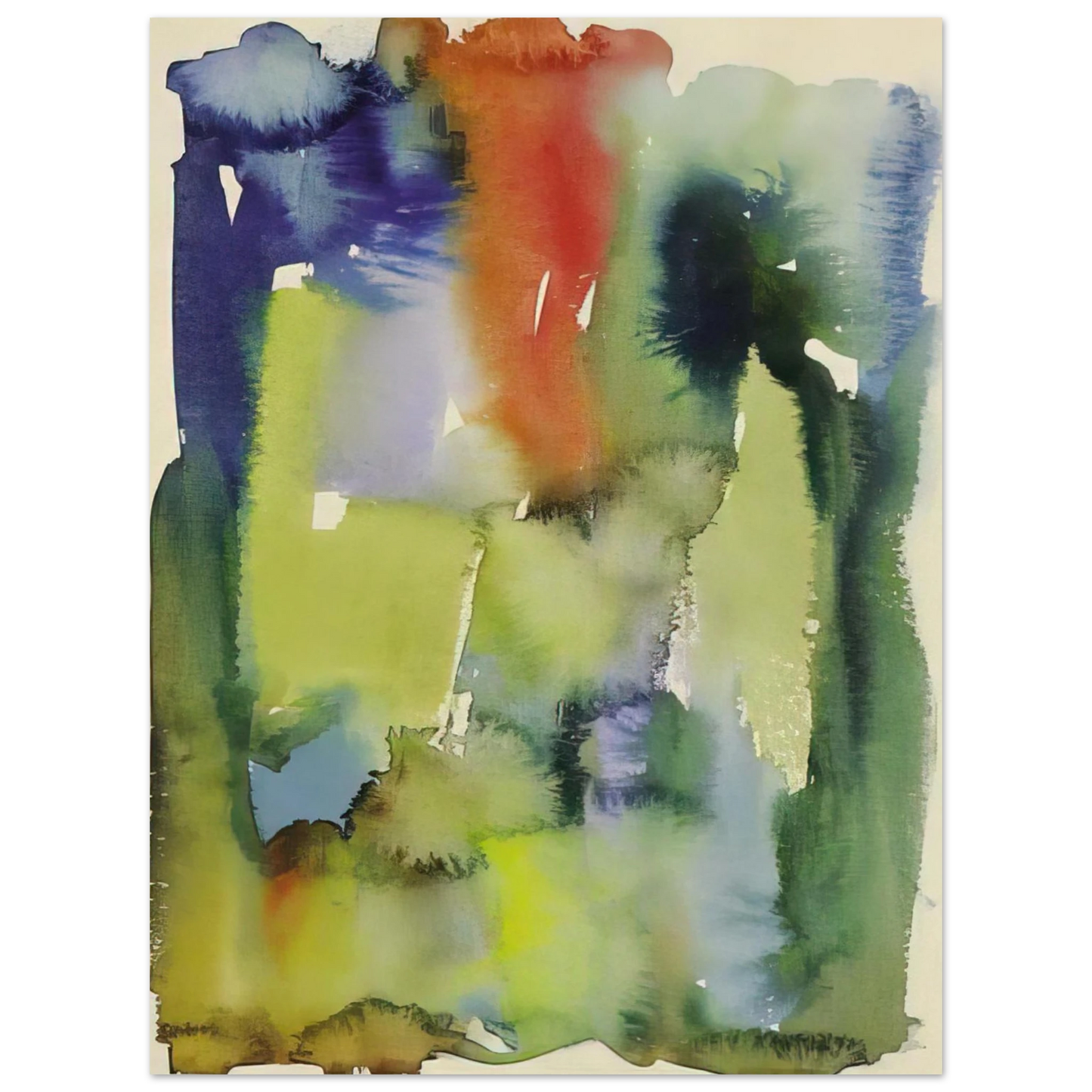 Hans Hartung - Untitled - 1922  75x100 cm / 30x40inches Fine Art Poster