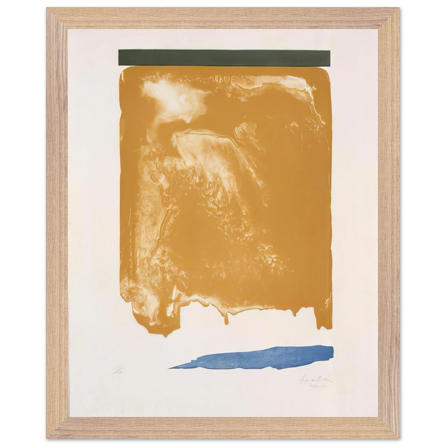Helen Frankenthaler - Persian Garden - 1966 Wall art - 30x40 cm / 12x16 inches - Premium Wooden Framed Poster With Fine Art Paper-canvas - White frame