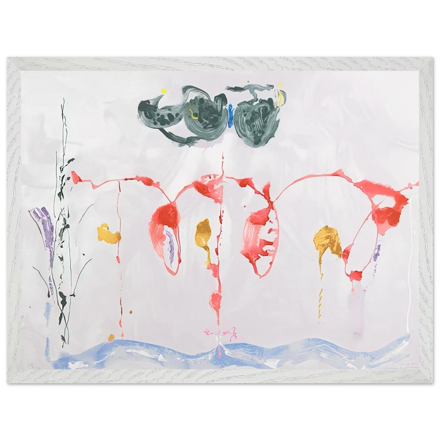 Helen Frankenthaler - Aerie - 2009 Wall art - 30x40 cm / 12x16 inches - Fine Art Poster-canvas - -