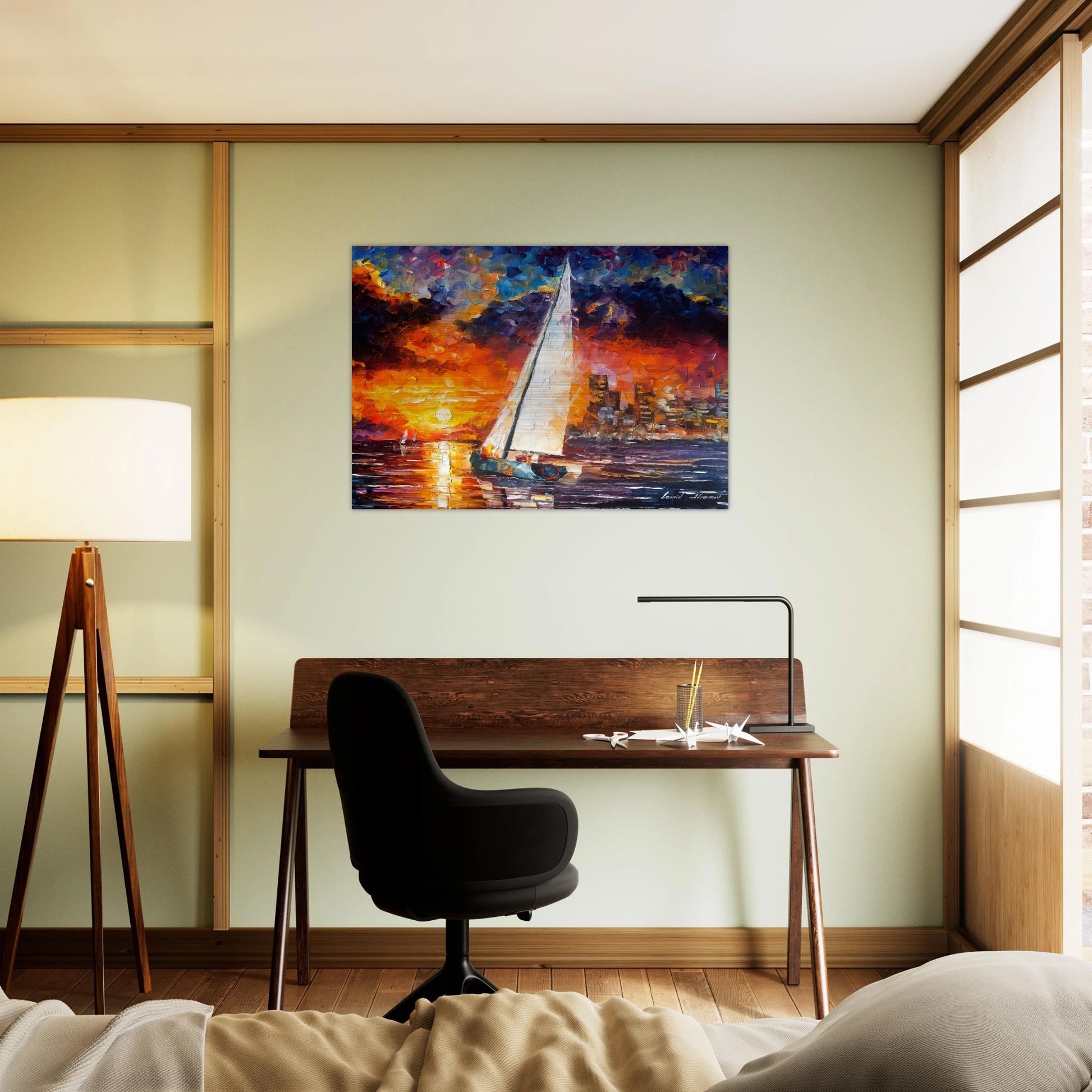 Leonid Afremov - Leonid Afremov Brushed Aluminum Print - 70x100 cm / 28x40 inches | Leonid Afremov Aluminum Print | Leonid Afremov Prints