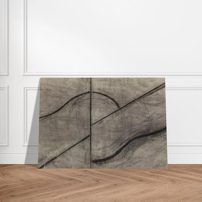 Drawing Based Upon the Breath - Allan Kaprow Brushed Aluminum Print - 70x100 cm / 28x40 inches | Allan Kaprow Aluminum Print | Allan Kaprow Prints