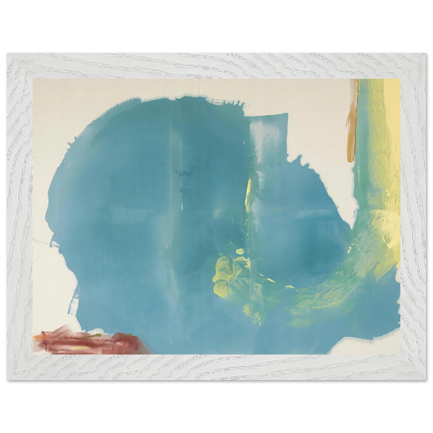 Helen Frankenthaler - Where Necessary - 1977 Wall art - 50x70 cm / 20x28 inches - Premium Wooden Framed Poster With Fine Art Paper-canvas - Black frame