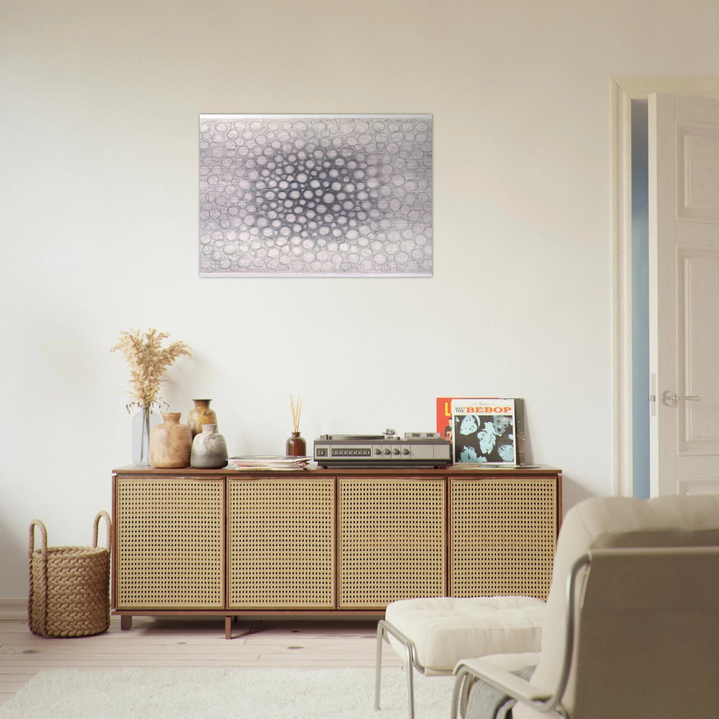 Light Gathers to the Question of No - 1979 - Richard Pousette-Dart Brushed Aluminum Print - 70x100 cm / 28x40 inches | Richard Pousette-Dart Aluminum Print | Richard Pousette-Dart Prints