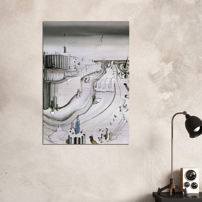 Promontory Palace - Yves Tanguy Brushed Aluminum Print - 70x100 cm / 28x40 inches | Yves Tanguy Aluminum Print | Yves Tanguy Prints
