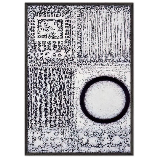 Circle by the Falling Waters - Richard Pousette-Dart 70x100 cm / 28x40 inches Framed Art Print – Black Wooden Frame