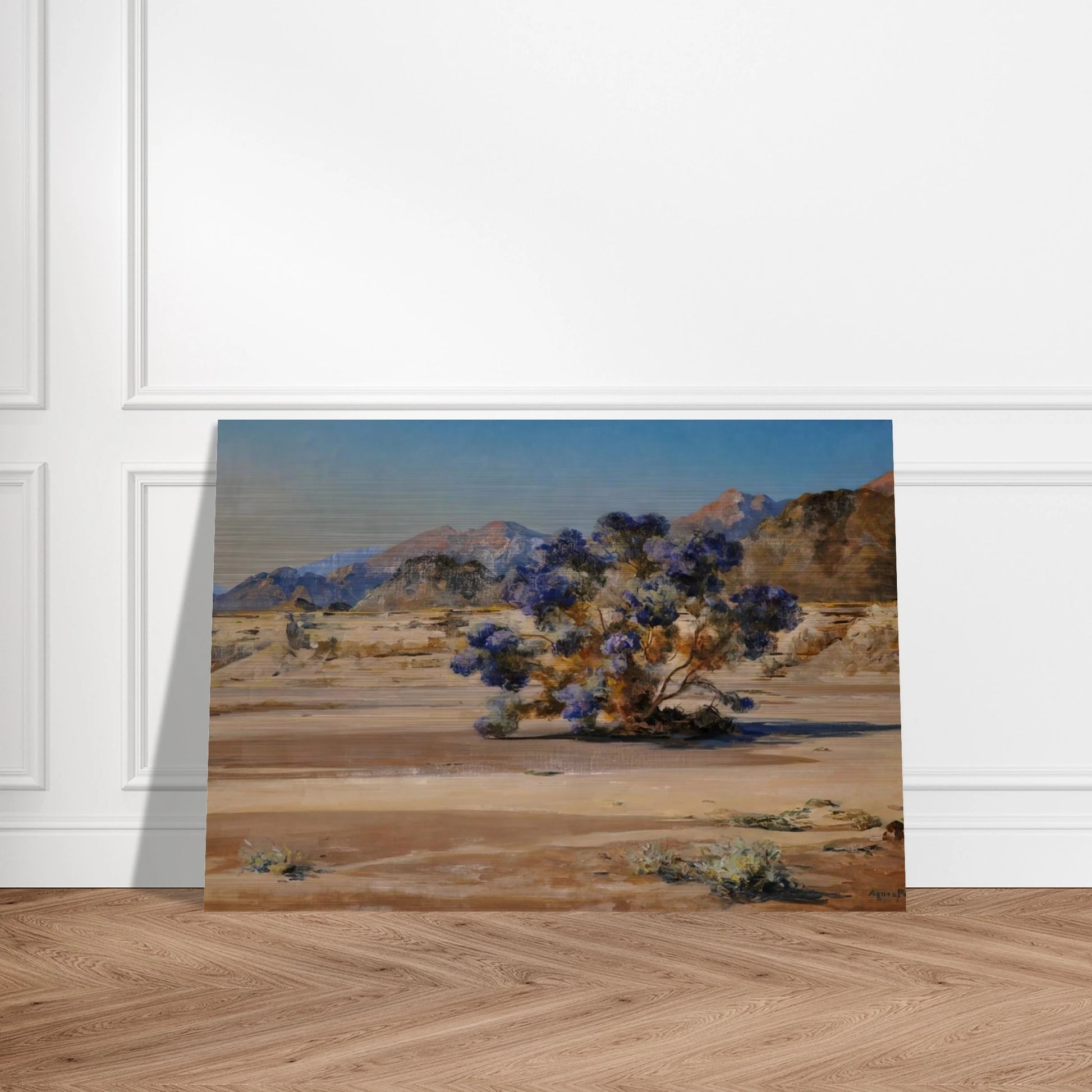 Smoketree - Post-Impressionism - Agnes Lawrence Pelton Brushed Aluminum Print - 70x100 cm / 28x40 inches | Agnes Lawrence Pelton Aluminum Print | Agnes Lawrence Pelton Prints
