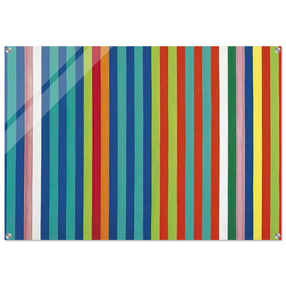 Orange Twitter - 1966 - Gene Davis Acrylic Print - 70x100 cm / 28x40″ inches