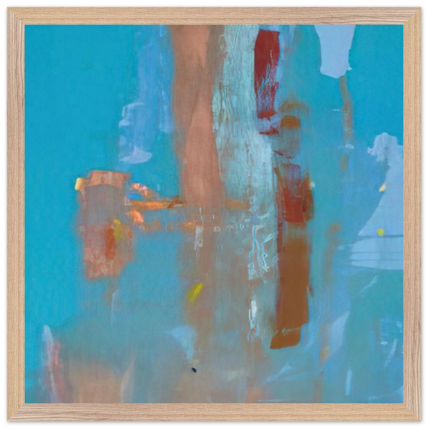Helen Frankenthaler - In on Blue - 1976 Wall art - A0 (84.1 x 118.9  cm) - Fine Art Poster-canvas - -