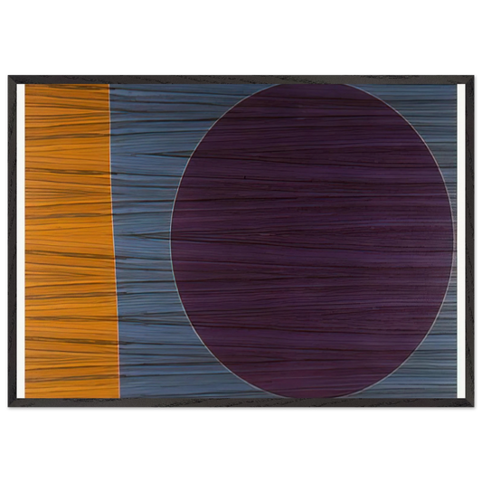 Rhinoceros 3 - Sam Gilliam 70x100 cm / 28x40 inches Framed Art Print – Black Wooden Frame