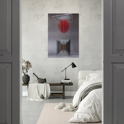 CUBO Y ESFERA VIRTUAL - Jesus Rafael Soto Brushed Aluminum Print - 70x100 cm / 28x40 inches | Jesus Rafael Soto Aluminum Print | Jesus Rafael Soto Prints