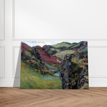 Landscape near Saint-Julien-des-Chazes - Armand Guillaumin Brushed Aluminum Print - 70x100 cm / 28x40 inches | Armand Guillaumin Aluminum Print | Armand Guillaumin Prints