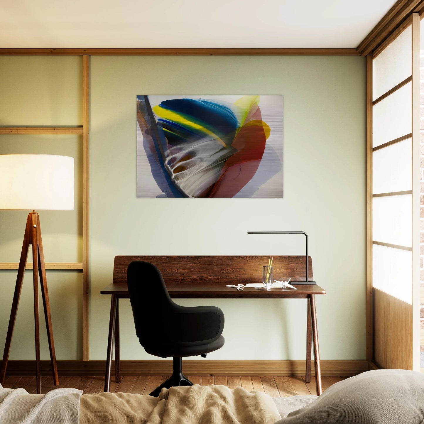 Wanderland Express - 1976 - Paul Jenkins Brushed Aluminum Print - 70x100 cm / 28x40 inches | Paul Jenkins Aluminum Print | Paul Jenkins Prints