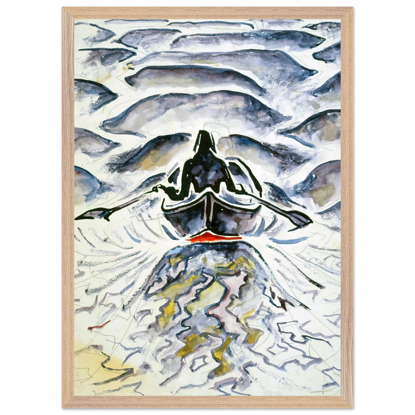 Walter Inglis Anderson - Walter Anderson Wall art - A2 (42 x 59.4  cm) - Premium Wooden Framed Poster With Fine Art Paper-canvas - Wood frame