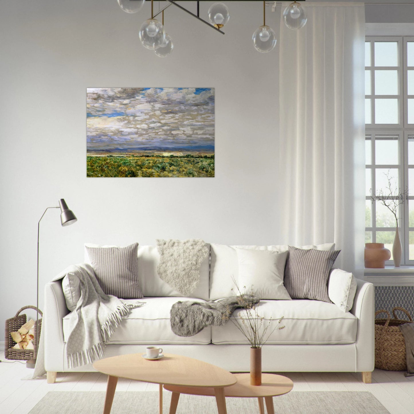 On the Snake River, Oregon - Childe Hassam Brushed Aluminum Print - 70x100 cm / 28x40 inches | Childe Hassam Aluminum Print | Childe Hassam Prints