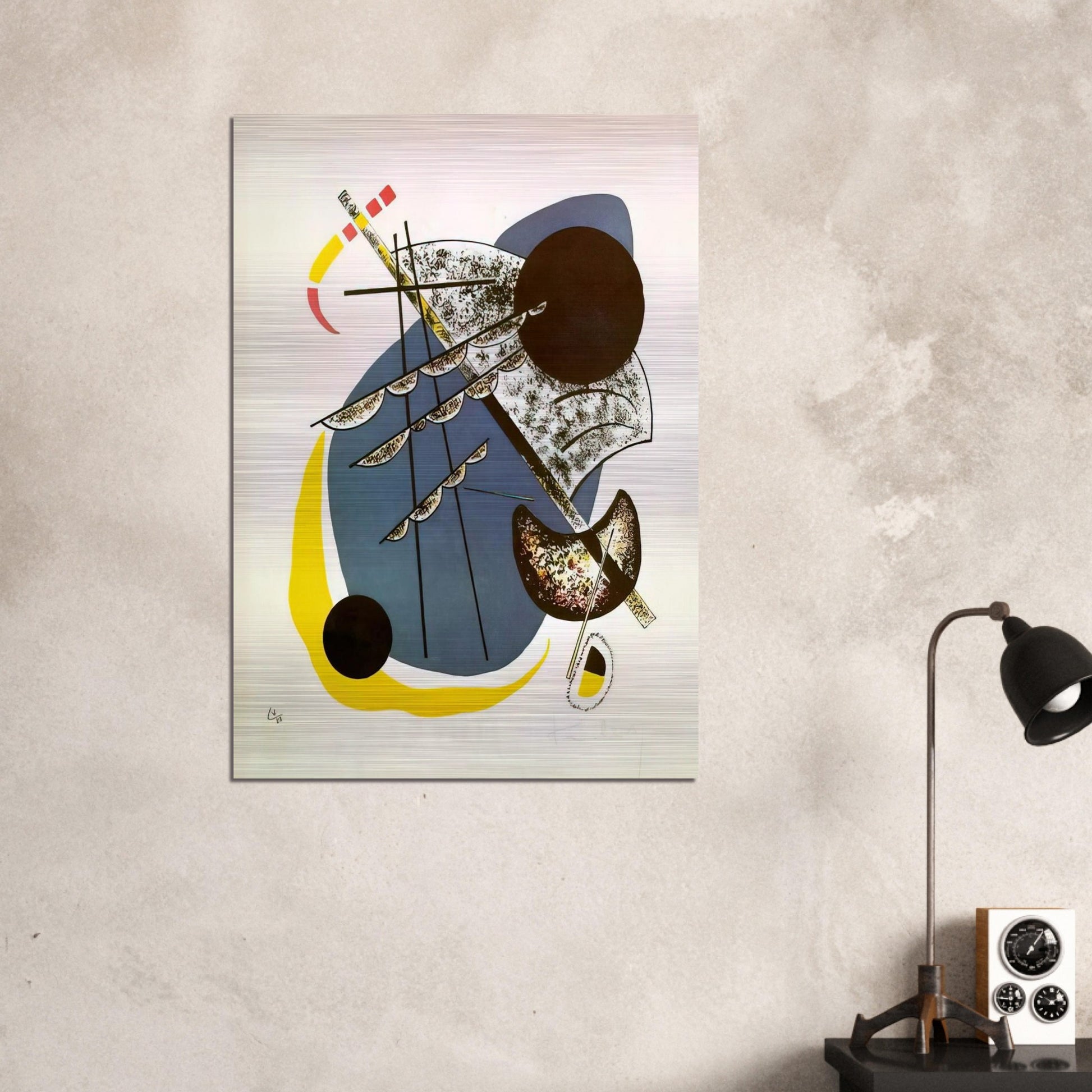 SMALL WORLDS II 1922 - Wassily Kandinsky Brushed Aluminum Print - 70x100 cm / 28x40 inches | Wassily Kandinsky Aluminum Print | Wassily Kandinsky Prints