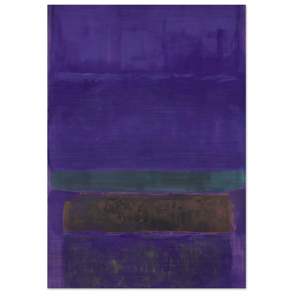 Untitled [Blue, Green, and Brown] - 1952 - Mark Rothko Brushed Aluminum Print - 70x100 cm / 28x40 inches | Mark Rothko Aluminum Print | Mark Rothko Prints