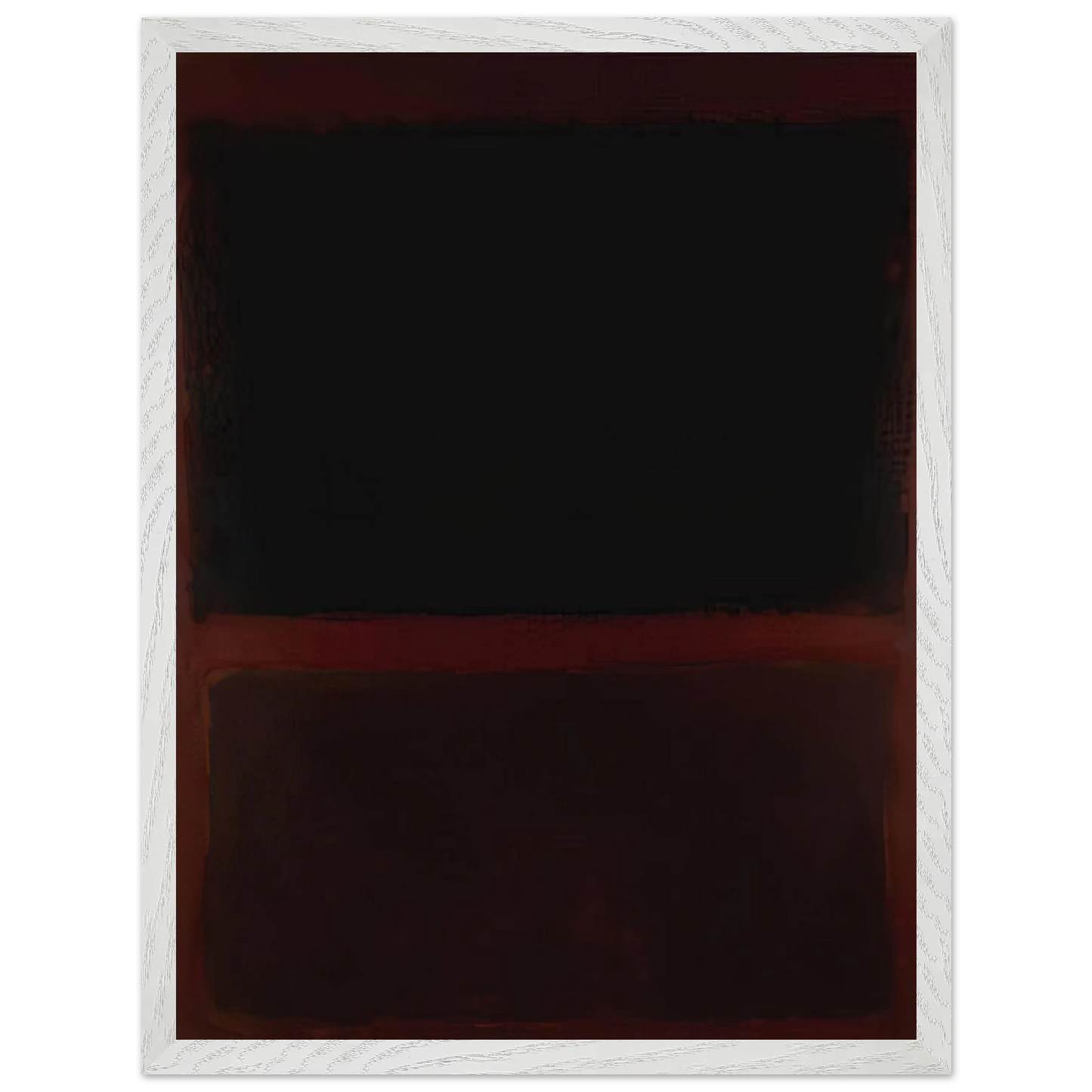 Mark Rothko - Black on Dark Sienna on Purple - 1960 Wall Art - 60x80 cm / 24x32 inches - Fine Art Poster-canvas - -