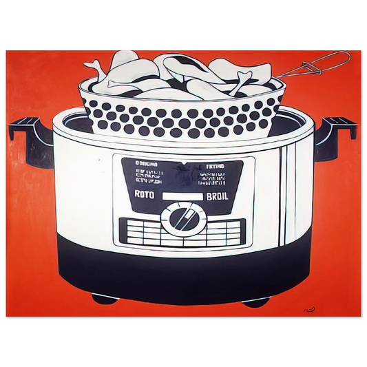 Roy Lichtenstein - ROTO BROIL 1961  75x100 cm / 30x40inches Fine Art Poster