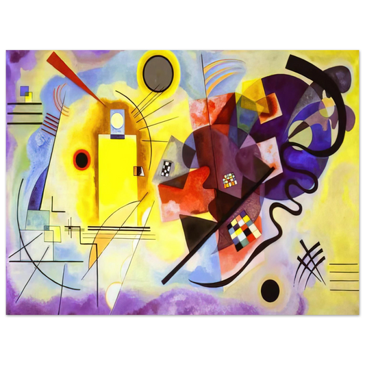 Wassily Kandinsky - YELLOW RED BLUE 1925  75x100 cm / 30x40inches Fine Art Poster