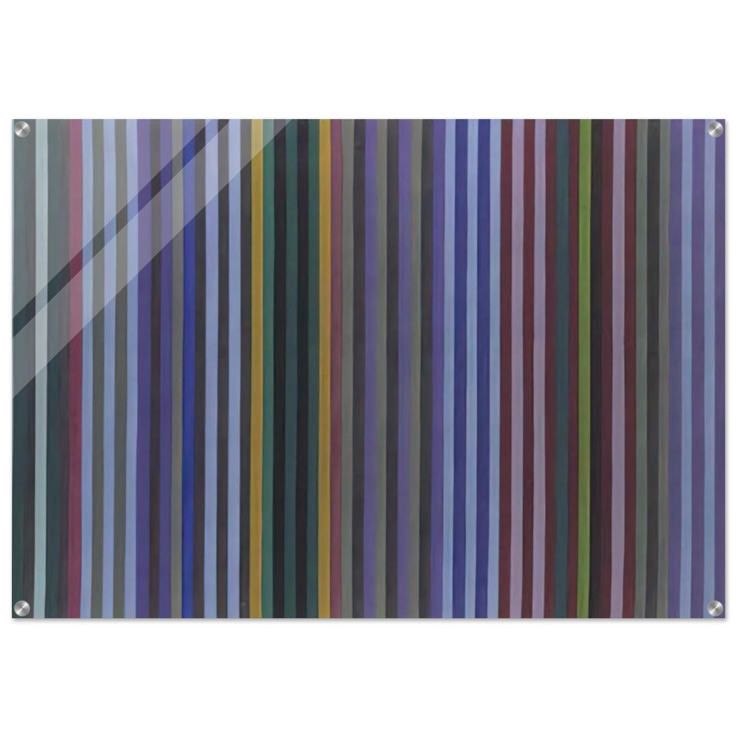 Mohawk - 1970 - Gene Davis Acrylic Print - 70x100 cm / 28x40″ inches | Gene Davis Wall Art | Gene Davis Prints