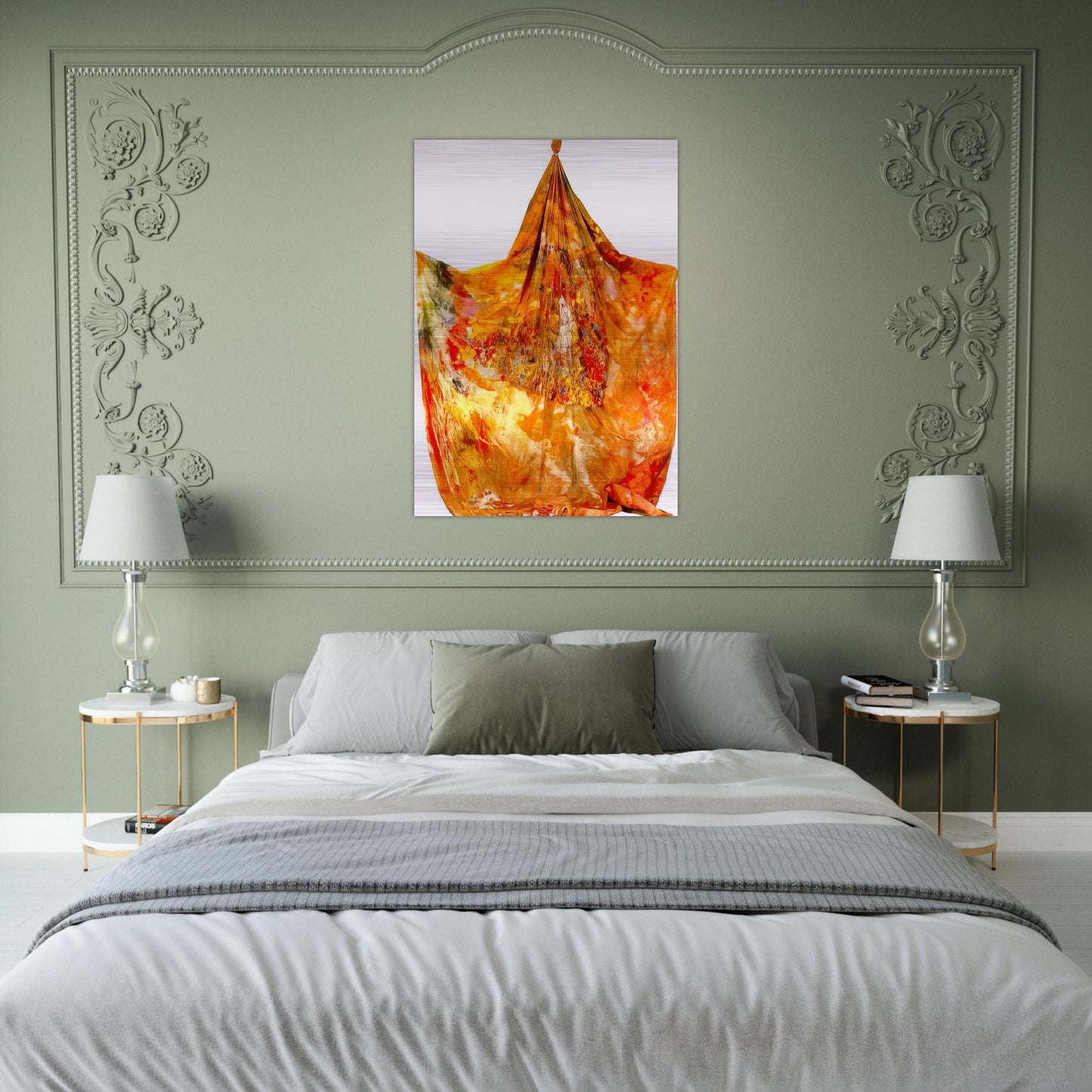Mars at Angles - Sam Gilliam Brushed Aluminum Print - 70x100 cm / 28x40 inches | Sam Gilliam Aluminum Print | Sam Gilliam Prints