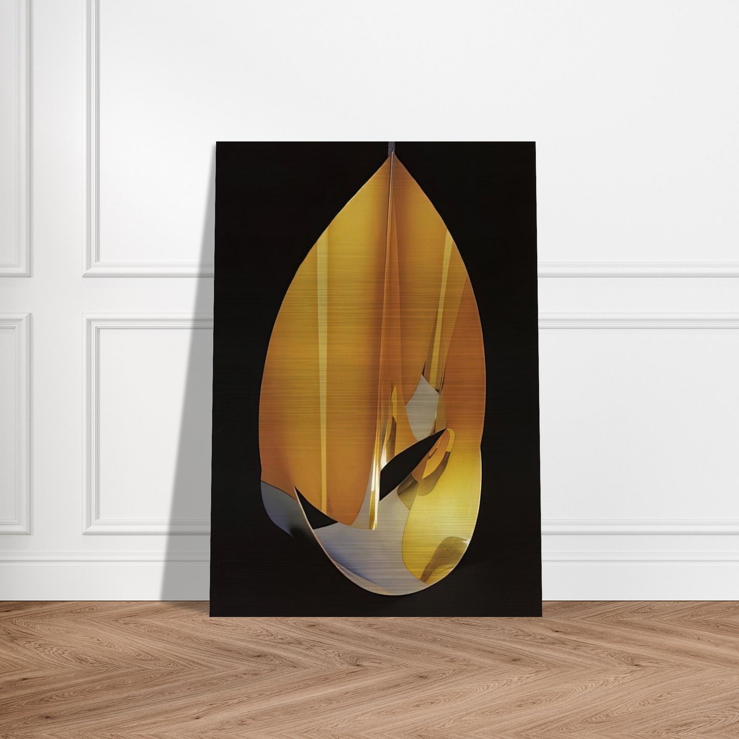 Area of a pentagon in space with plain circumference - 1977 - Max Bill Brushed Aluminum Print - 70x100 cm / 28x40 inches | Max Bill Aluminum Print | Max Bill Prints
