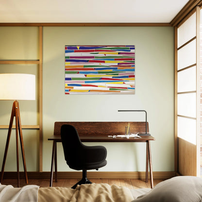 Composite - Color Field Painting - Piero Dorazio Brushed Aluminum Print - 70x100 cm / 28x40 inches | Piero Dorazio Aluminum Print | Piero Dorazio Prints