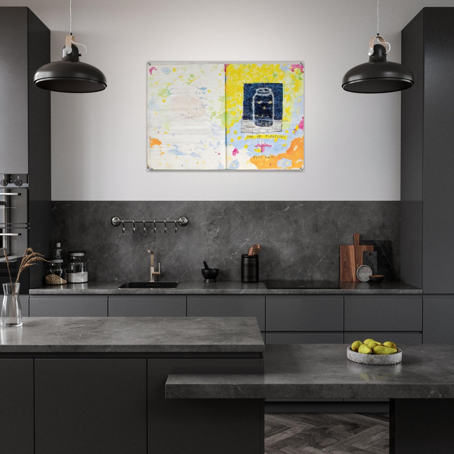 Untitled Composition notebook detail - 1977 - Paul Thek Acrylic Print - 70x100 cm / 28x40″ inches | Paul Thek Wall Art | Paul Thek Prints