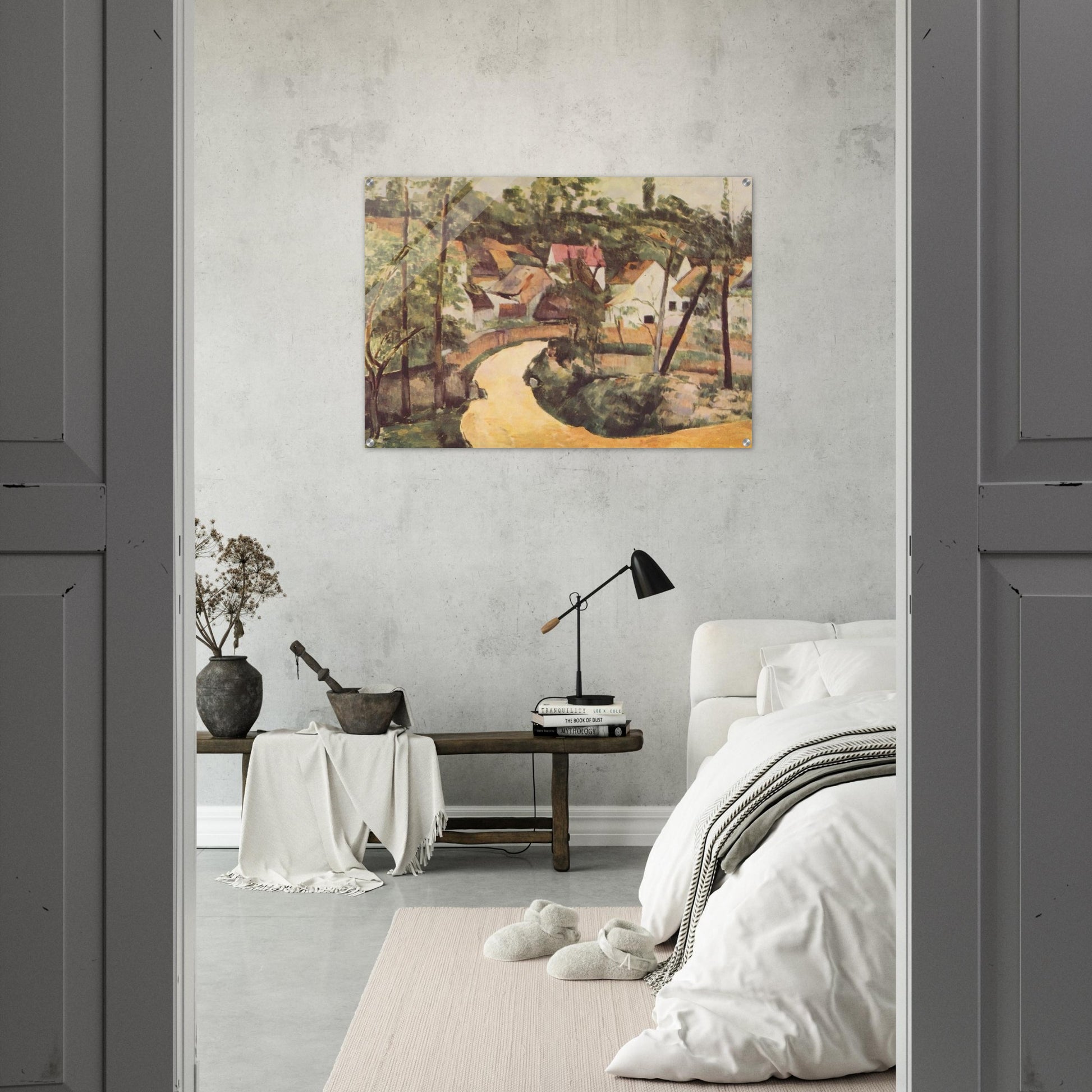 A Turn in the Road - Paul Cézanne Acrylic Print - 70x100 cm / 28x40″ inches | Paul Cézanne Wall Art | Paul Cézanne Prints