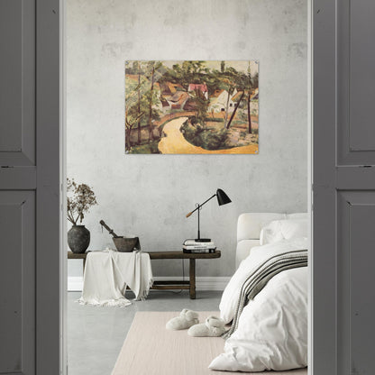 A Turn in the Road - Paul Cézanne Acrylic Print - 70x100 cm / 28x40″ inches | Paul Cézanne Wall Art | Paul Cézanne Prints
