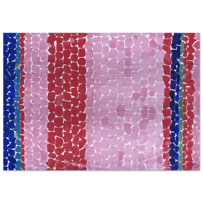 A GLIMPSE OF MARS 1969 - Alma Woodsey Thomas Brushed Aluminum Print - 70x100 cm / 28x40 inches | Alma Woodsey Thomas Aluminum Print | Alma Woodsey Thomas Prints
