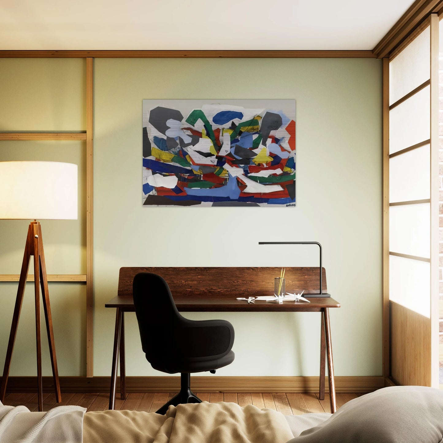 Adventure II - 1963 - Robert Goodnough Brushed Aluminum Print - 70x100 cm / 28x40 inches | Robert Goodnough Aluminum Print | Robert Goodnough Prints