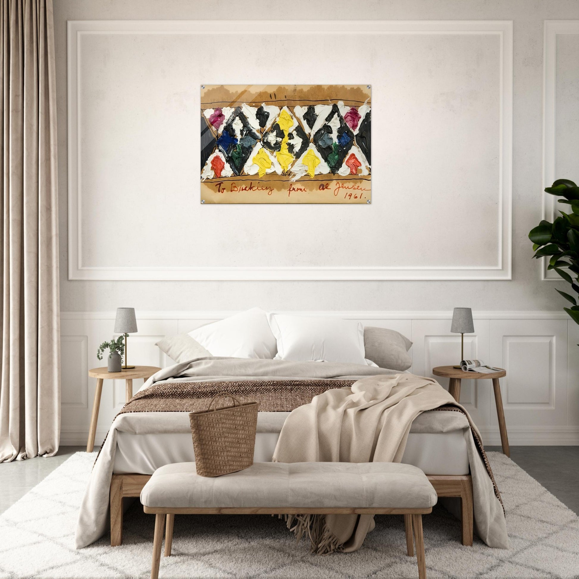 Untitled - 1961 - Alfred Jensen Acrylic Print - 70x100 cm / 28x40″ inches