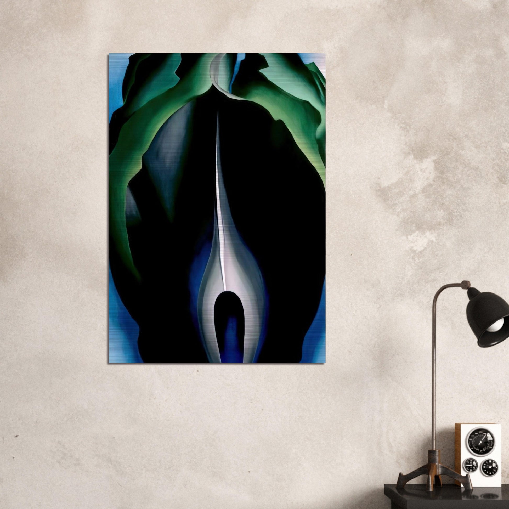 Jack-in-the-Pulpit No. IV - Georgia O'Keeffe Brushed Aluminum Print - 70x100 cm / 28x40 inches | Georgia O'Keeffe Aluminum Print | Georgia O'Keeffe Prints