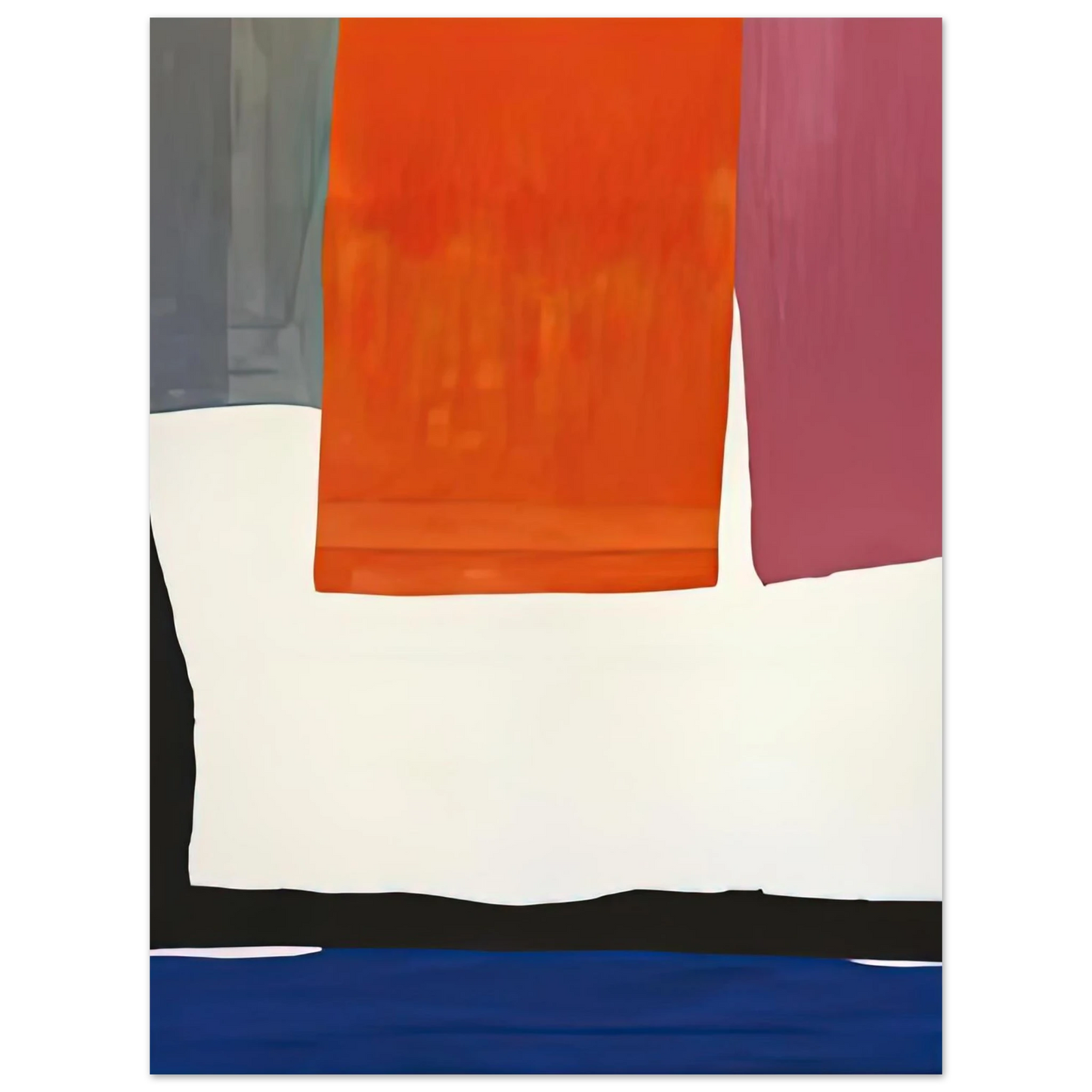 Helen Frankenthaler - The Human Edge, 1967- Wall Art - 60x80 cm / 24x32 inches - Fine Art Poster-canvas - -