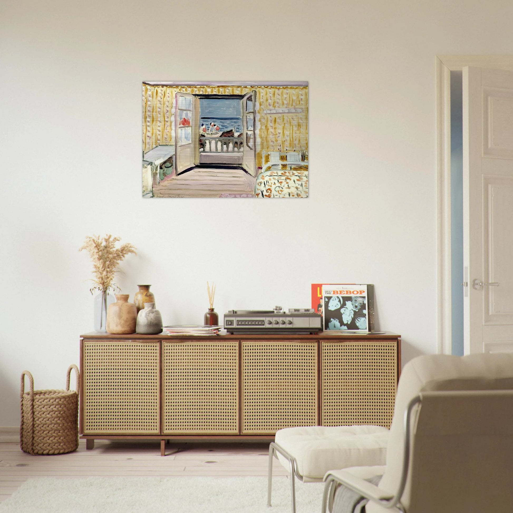 INTERIOR JULY 14TH ETRETAT 1920 - Henri Matisse Brushed Aluminum Print - 70x100 cm / 28x40 inches | Henri Matisse Aluminum Print | Henri Matisse Prints