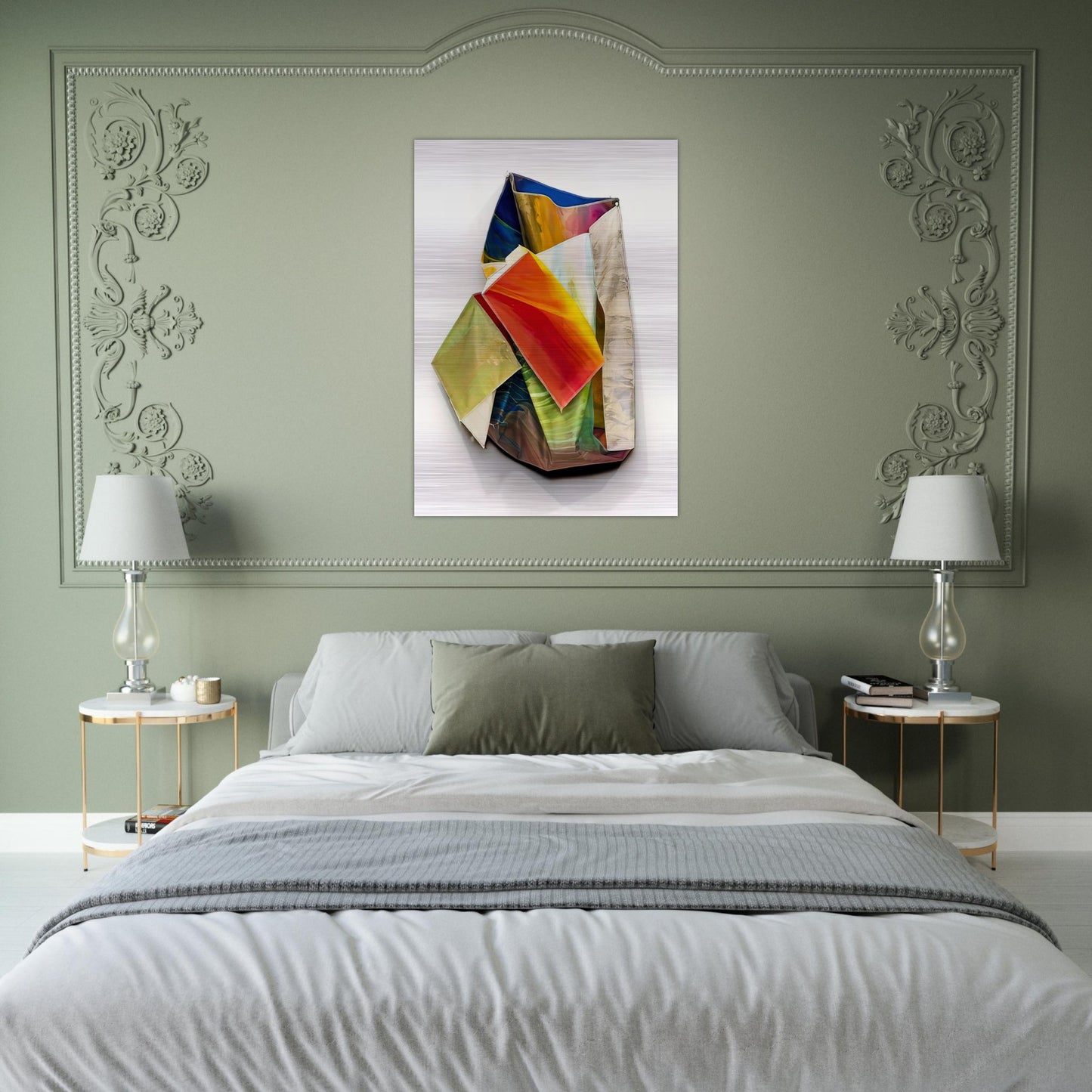 Sac 2 - Sam Gilliam Brushed Aluminum Print - 70x100 cm / 28x40 inches | Sam Gilliam Aluminum Print | Sam Gilliam Prints