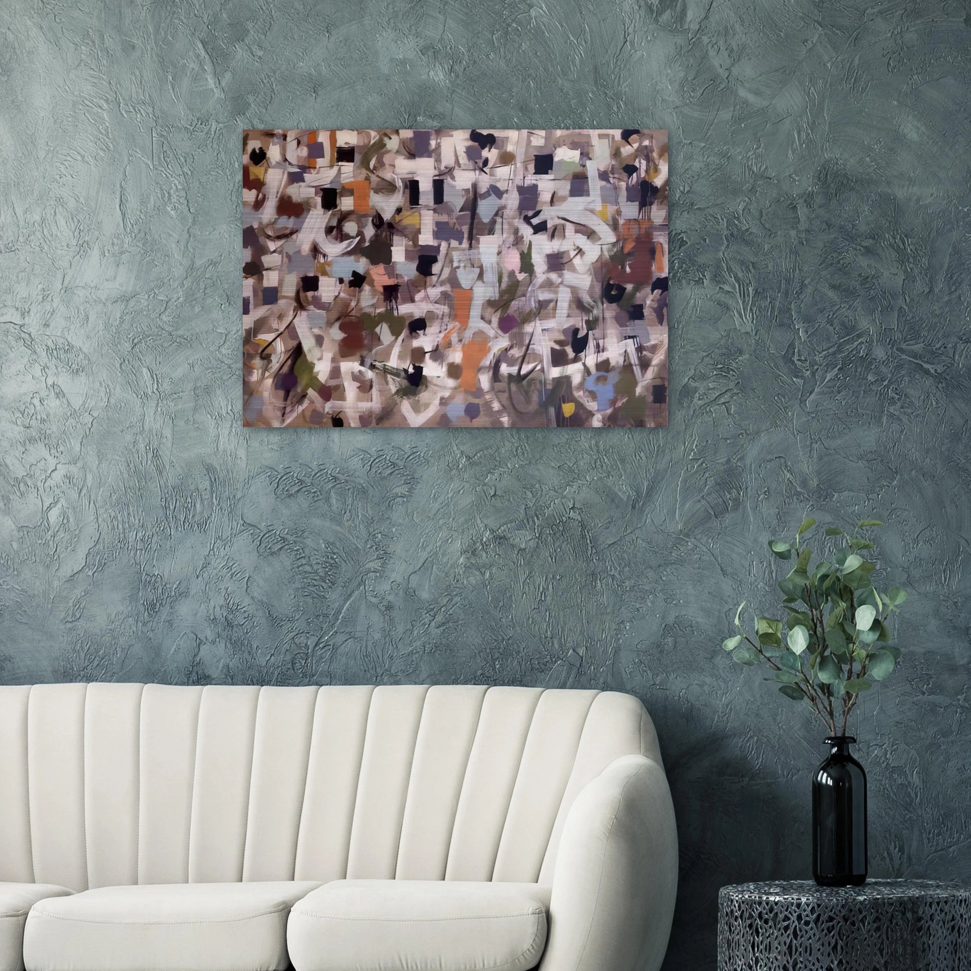 Number 15 - 1953 - Bradley Walker Tomlin Brushed Aluminum Print - 70x100 cm / 28x40 inches | Bradley Walker Tomlin Aluminum Print | Bradley Walker Tomlin Prints
