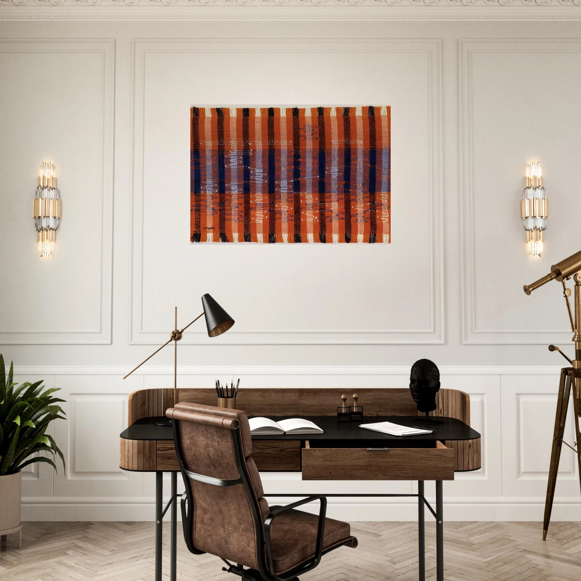 INTERSECTING 1962 - Anni Albers Brushed Aluminum Print - 70x100 cm / 28x40 inches | Anni Albers Aluminum Print | Anni Albers Prints