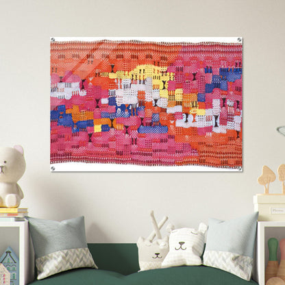 SOUTH OF THE BORDER 1958 - Anni Albers Acrylic Print - 70x100 cm / 28x40″ inches | Anni Albers Wall Art | Anni Albers Prints