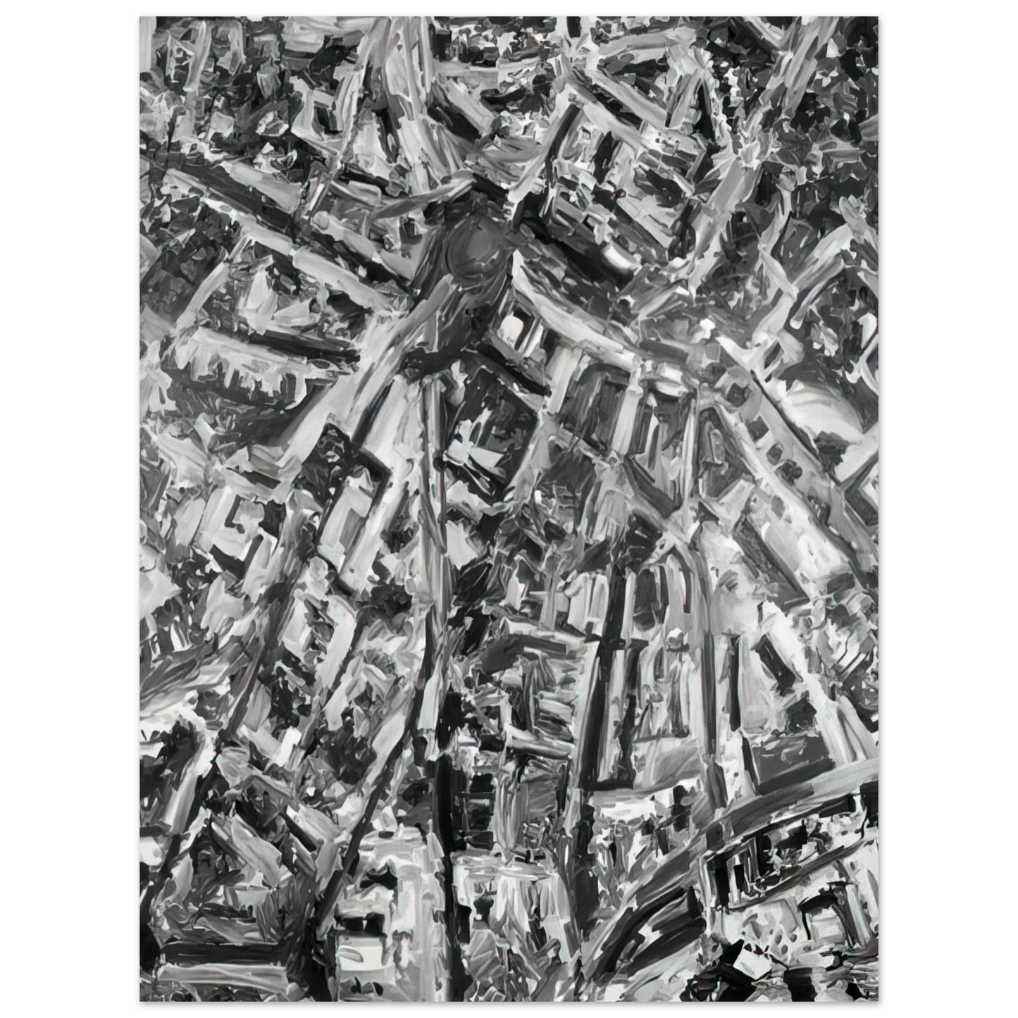 Gerhard Richter - TOWNSCAPE PL 1970  75x100 cm / 30x40inches Fine Art Poster