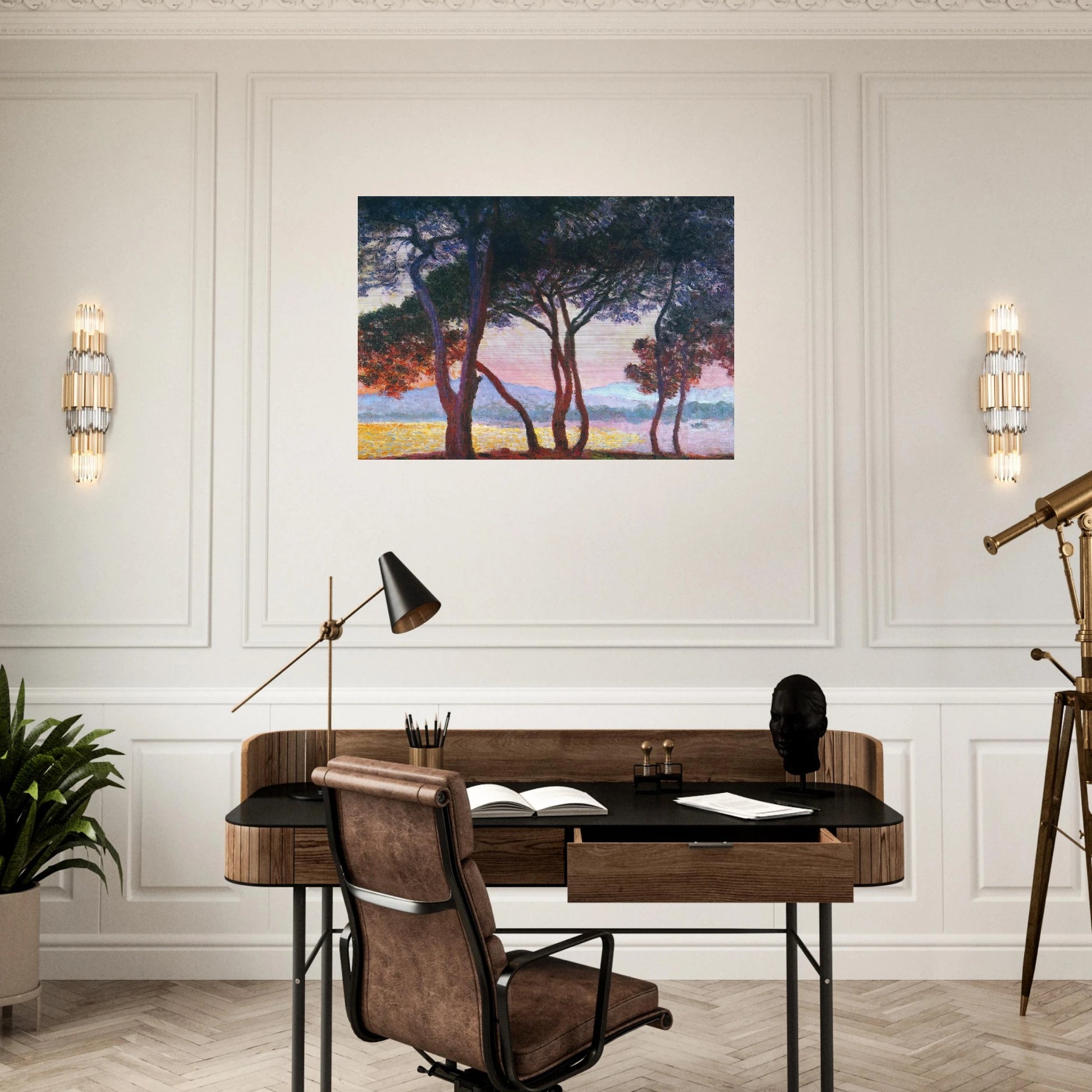 Juan-les-Pins - claude monet Brushed Aluminum Print - 70x100 cm / 28x40 inches | claude monet Aluminum Print | claude monet Prints