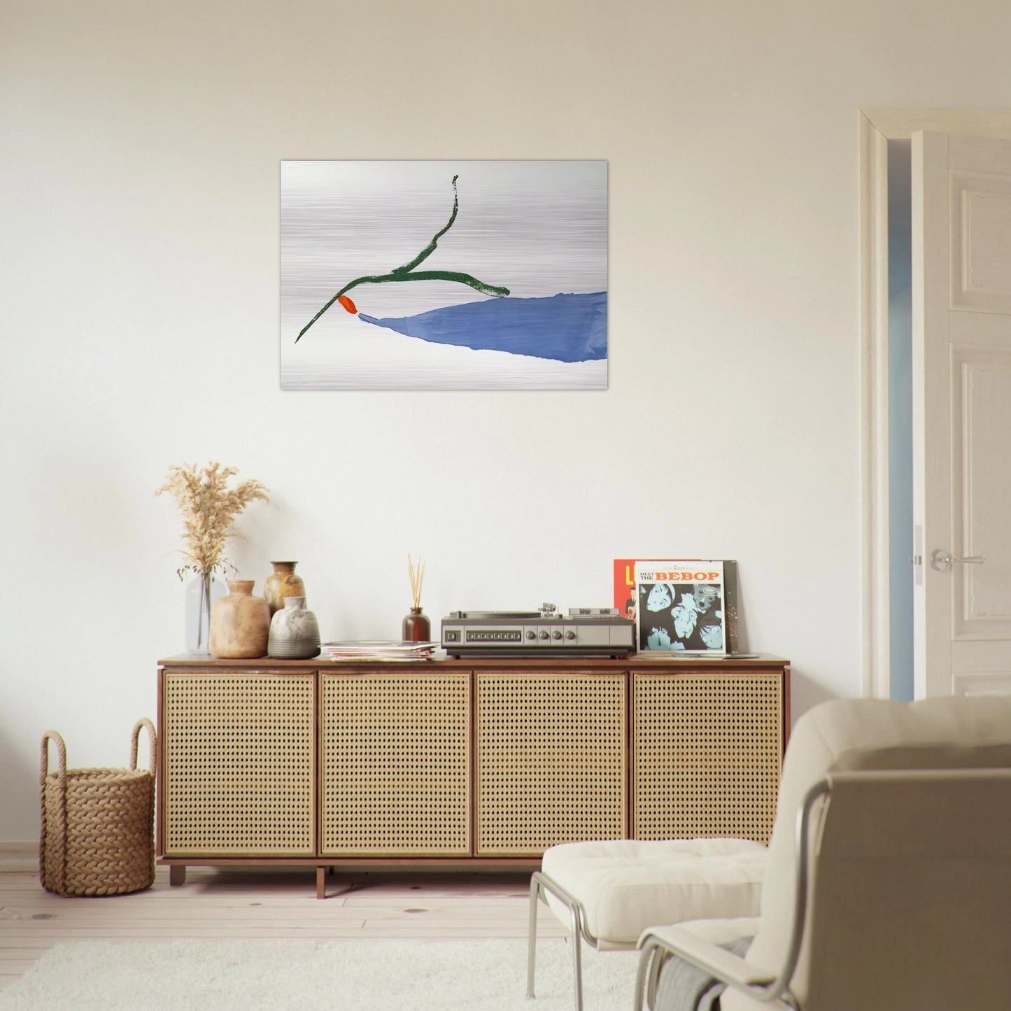 A Little Zen - 1970 - Helen Frankenthaler Brushed Aluminum Print - 70x100 cm / 28x40 inches | Helen Frankenthaler Aluminum Print | Helen Frankenthaler Prints